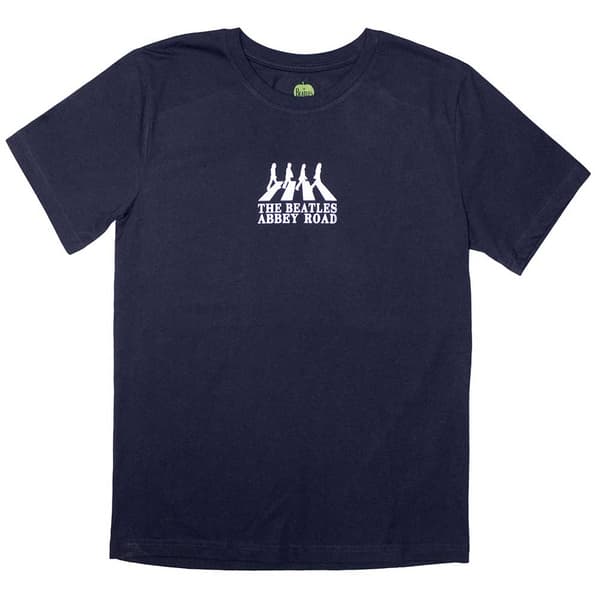 The Beatles Unisex T-Shirt: Mini Abbey Road Crossing Silhouette (Large)