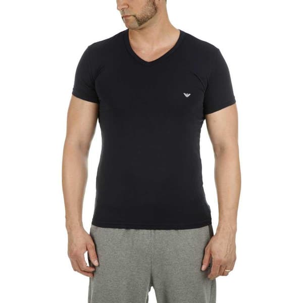 Emporio Armani 111512 Cc717 Lyhythihainen V-aukkoinen T-paita Harmaa L Mies