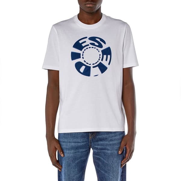 Diesel T Adjust K9 T-shirt Med Korte ærmer Hvid XL Mand