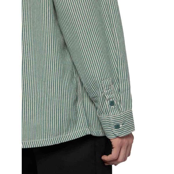 Dickies Hickory Skjorte Med Lange ærmer Grøn L Mand