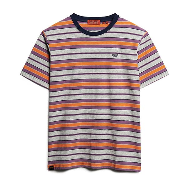 Superdry Relaxed Fit Stripe T-shirt Med Korta ärmar Orange L Man