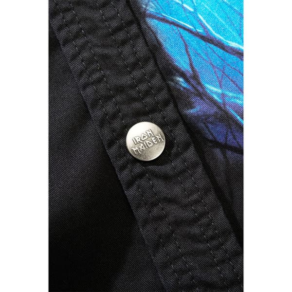 Brandit Iron Maiden Vintage Fotd Hihaton T-paita Sininen XL Mies