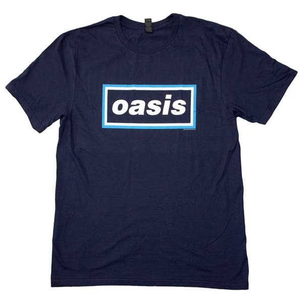 Oasis Maine Road Event Logo T Shirt Navy M
