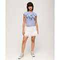 Miniatyrbild 4 av 8: Superdry Floral Scripted T-shirt Med Korta ärmar Lila S Kvinna