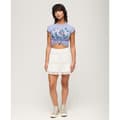 Miniatyrbild 5 av 8: Superdry Floral Scripted T-shirt Med Korta ärmar Lila S Kvinna
