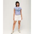 Miniatyrbild 6 av 8: Superdry Floral Scripted T-shirt Med Korta ärmar Lila S Kvinna
