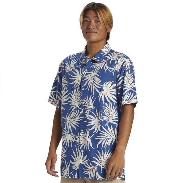 Quiksilver Beach Club Casu Kortärmad Skjorta Blå M Man