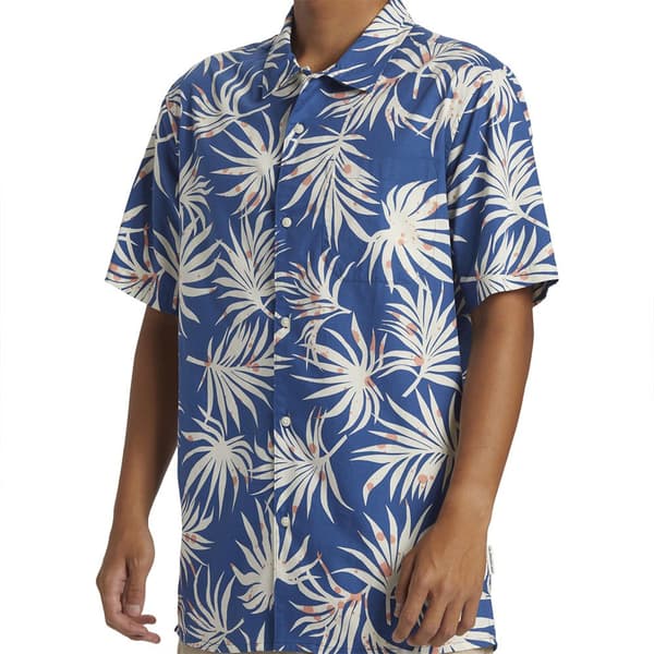 Quiksilver Beach Club Casu Kortärmad Skjorta Blå M Man