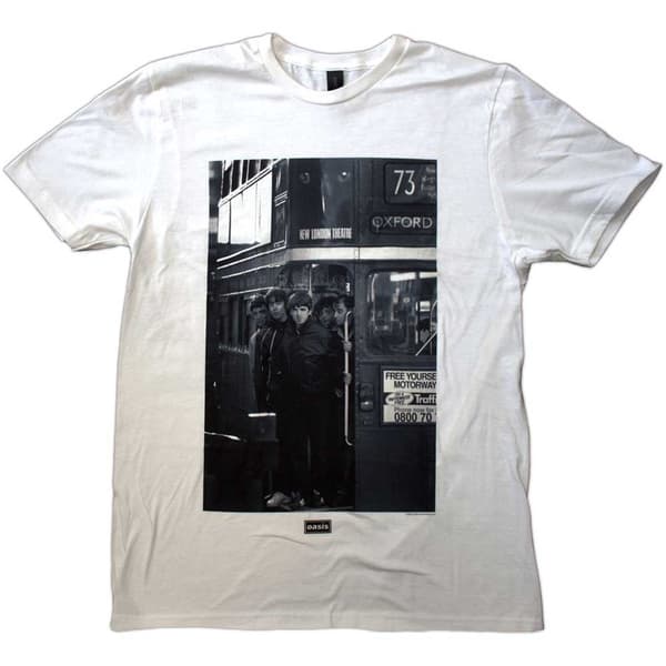 Oasis Unisex T-Shirt: London Bus Photo (XX-Large)