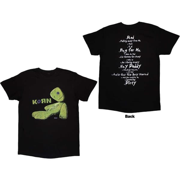 Korn Unisex T-Shirt: Issues Tracklist (Back Print) (XX-Large)