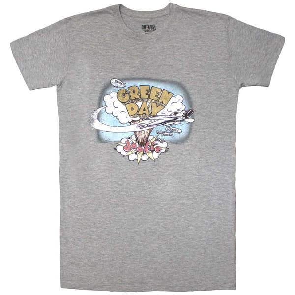 Green Day Ladies T-Shirt Dress: Vintage Dookie (Small)