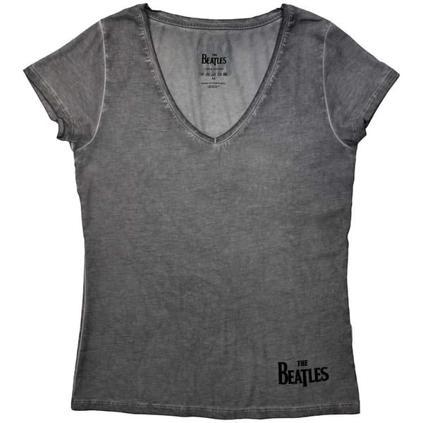 The Beatles Ladies T-Shirt: Corner Logo (Medium)