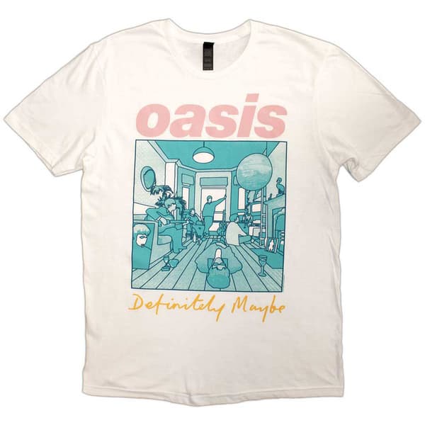 Oasis Definitely Maybe Illustration Colour T Shirt
