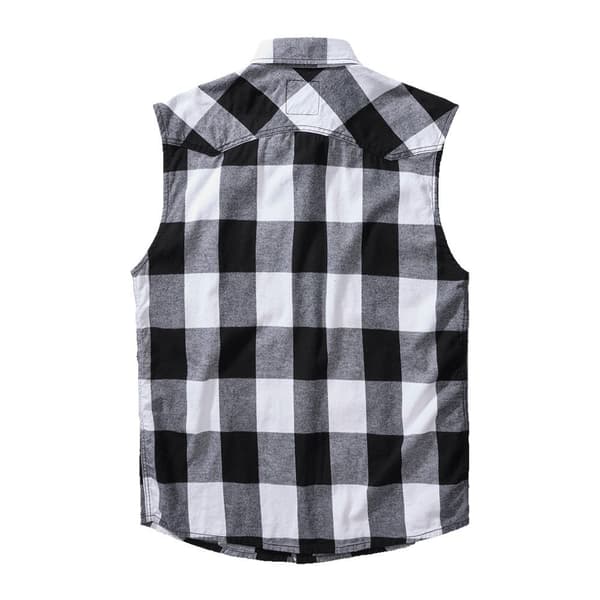 Brandit Check Skjorte Hvid 5XL Mand
