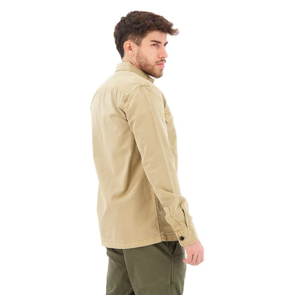 Superdry Military Skjorte Med Lange ærmer Beige 2XL Mand