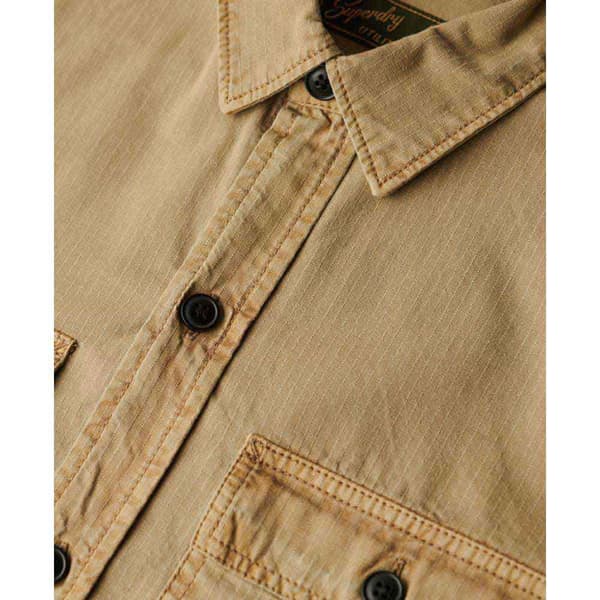 Superdry Military Skjorte Med Lange ærmer Beige 2XL Mand