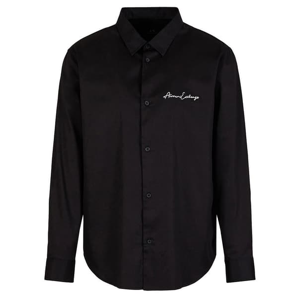 Armani Exchange 8nzc99_zn10z Skjorte Med Lange ærmer Sort L Mand