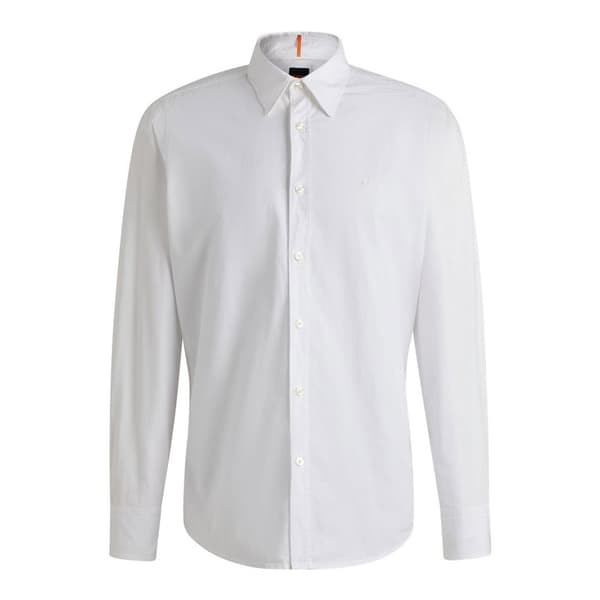 Boss Relegant 6 M 10260284 Skjorte Med Lange ærmer Hvid XL Mand