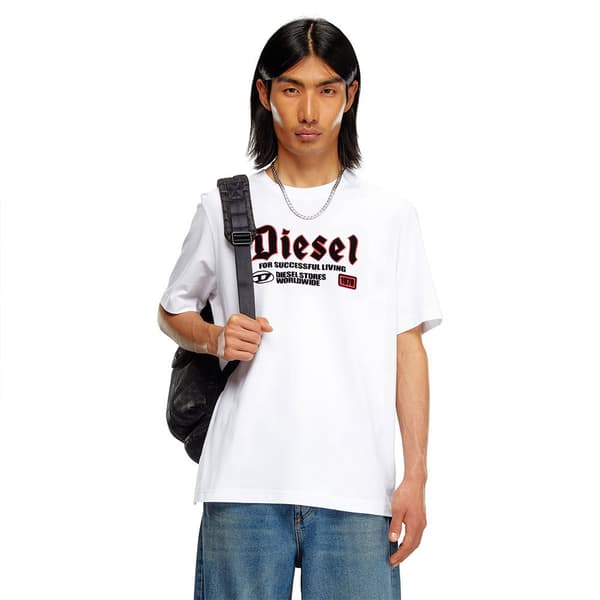 Diesel T Adjust K1 T-shirt Med Korte ærmer Hvid L Mand