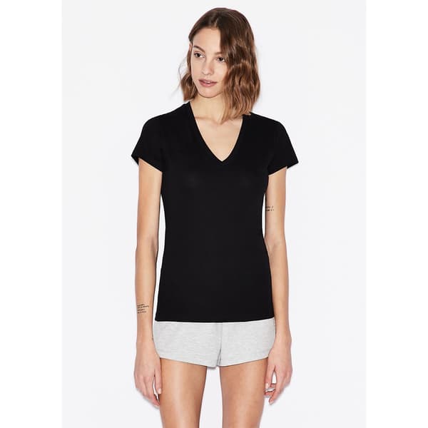 Armani Exchange 8nytdh_yj16z Lyhythihainen T-paita Musta XL Nainen