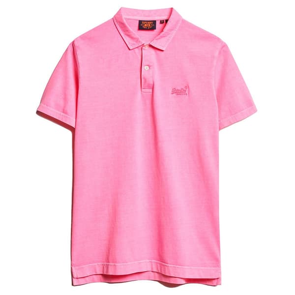 Superdry Essential Logo Neon Kortärmad Polotröja Rosa 2XL Man