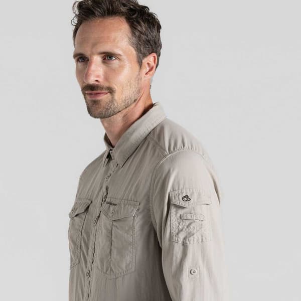 Craghoppers Nosilife Adventure Iii Skjorte Med Lange ærmer Beige 3XL Mand