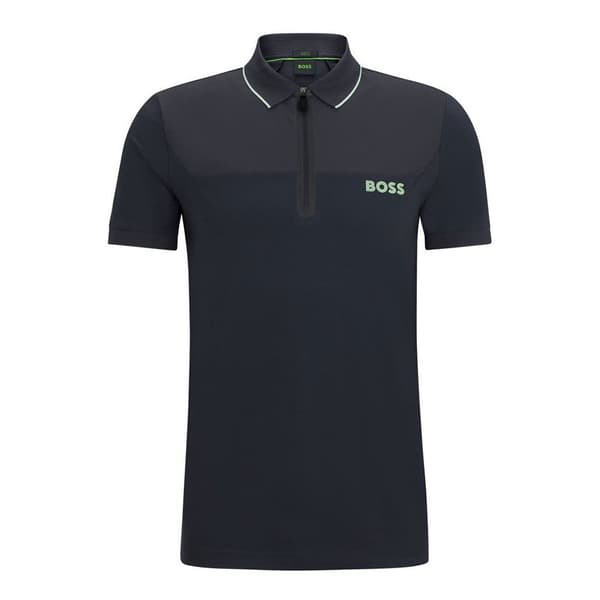 Boss Philix 10258992 Kortärmad Polotröja Svart M Man