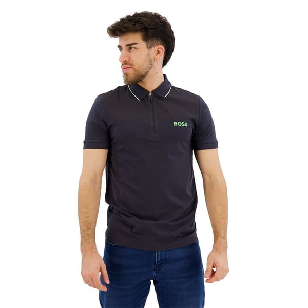 Boss Philix 10258992 Kortärmad Polotröja Svart M Man