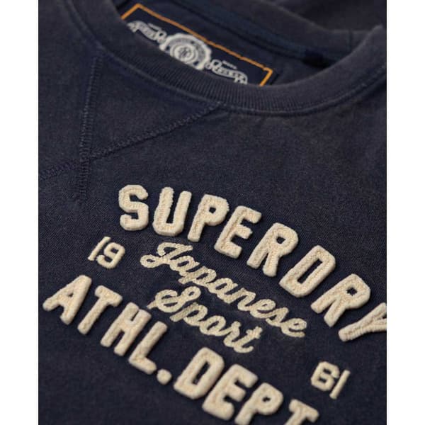 Superdry Vintage Athletic Chest T-shirt Med Lång ärm Blå L Man