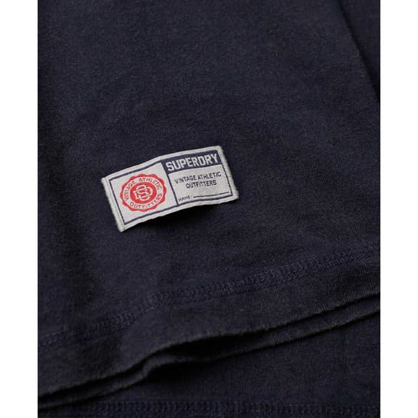 Superdry Vintage Athletic Chest T-shirt Med Lång ärm Blå L Man