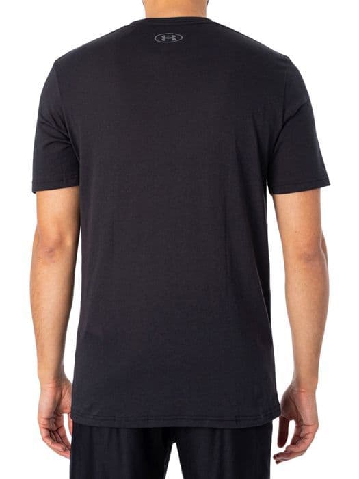 Under Armour Boxed Sportstyle SS Running T-shirt för män i svart