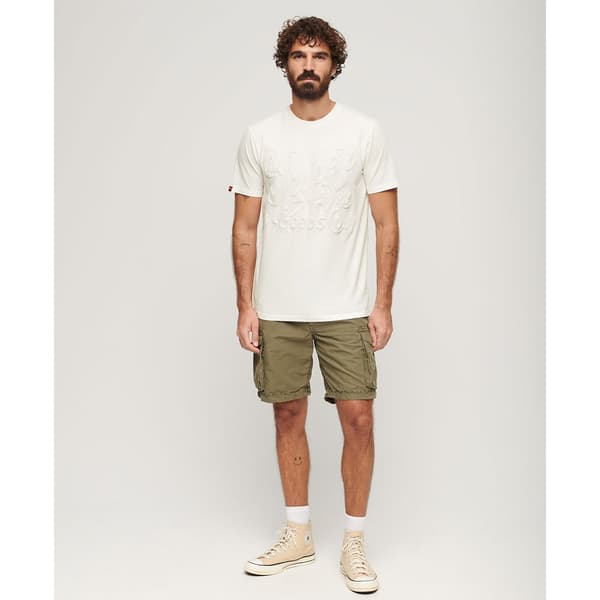 Superdry Embossed Archive Graphic T-shirt Med Korta ärmar Beige XL Man