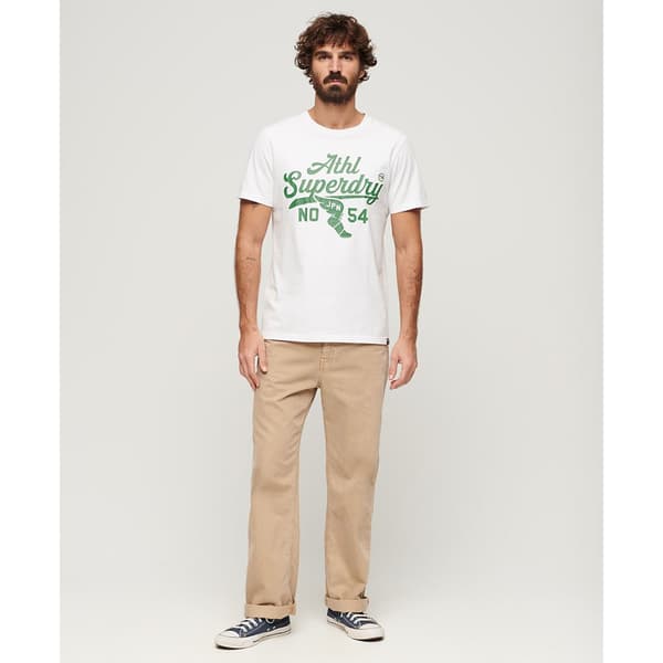 Superdry Track & Field Ath Graphic T-shirt Med Korta ärmar Vit M Man