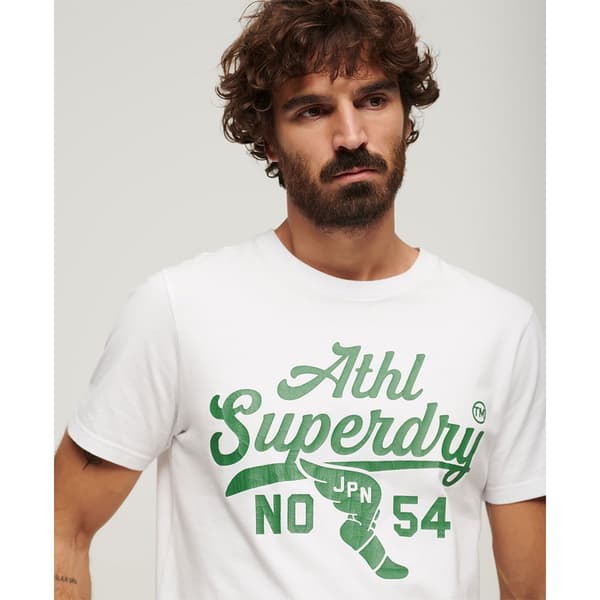 Superdry Track & Field Ath Graphic T-shirt Med Korta ärmar Vit M Man