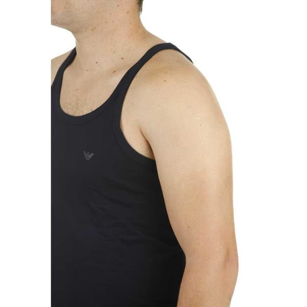Emporio Armani 111612 Cc722 ærmeløs T-shirt Sort S Mand