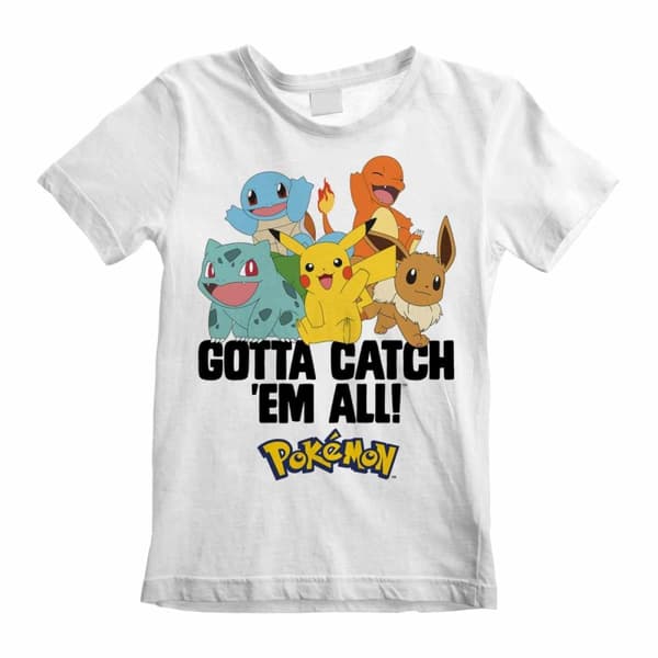 Pokemon - Gotta Catch Em All - Kids White T-Shirt - 5-6 Years