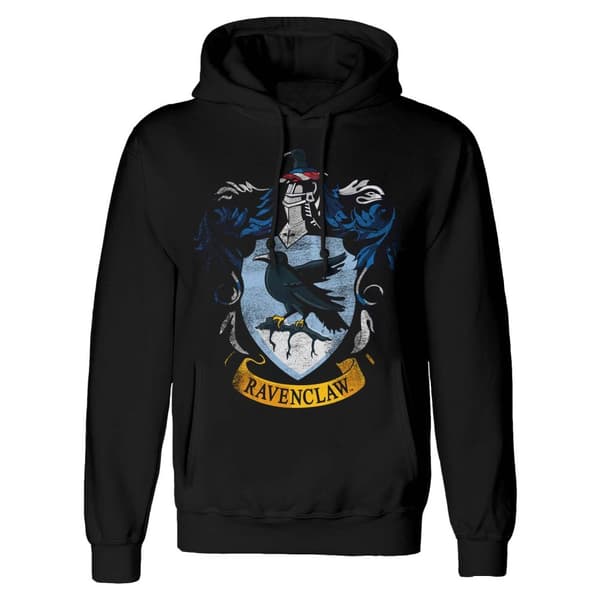 Harry Potter - Distressed Ravenclaw - Pullover Hoodie (No Pockets) - Large