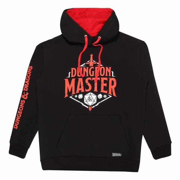 Dungeons and Dragons - Dungeon Master - Super Heroes Collection - Unisex Black Hoodie - Medium