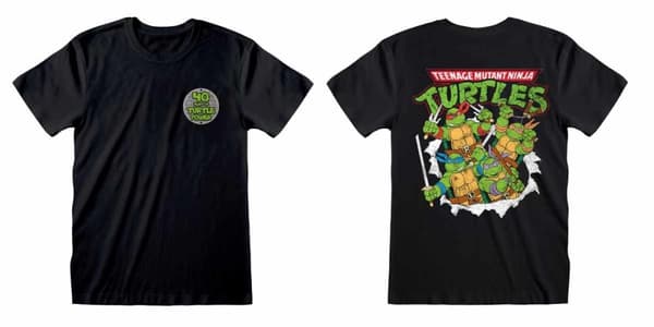 Teenage Mutant Ninja Turtles - 40th - Unisex Black T-Shirt - Small