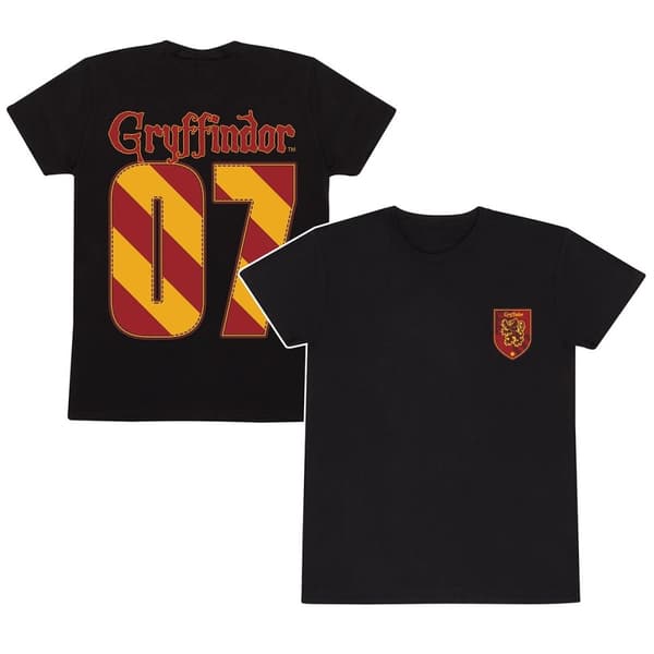 Harry Potter - Quidditch Gryffindor 07 - Unisex Black T-Shirt - Large