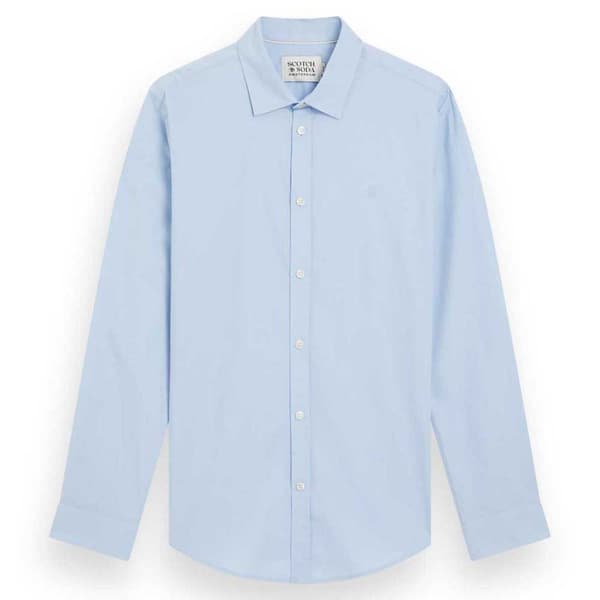 Scotch & Soda Core Skjorta Med Långa ärmar Blå M Man