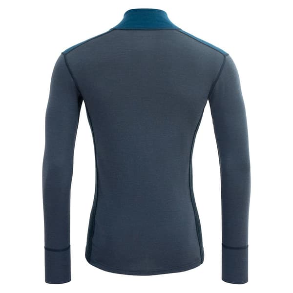 Devold Of Norway Lauparen Merino 190 Halv Lynlås Langærmet T-shirt Blå S Mand