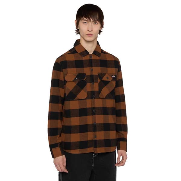 Dickies Sacramento Pitkähihainen Paita Ruskea L Mies