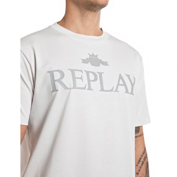 Replay M6944.000.2660 T-shirt Med Korte ærmer Hvid M Mand