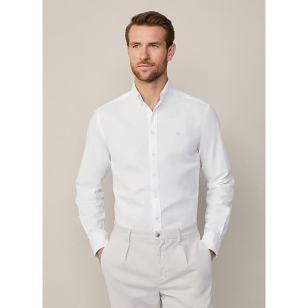 Hackett Dyed Oxford Pitkähihainen Kauluspaita Valkoinen XL Mies