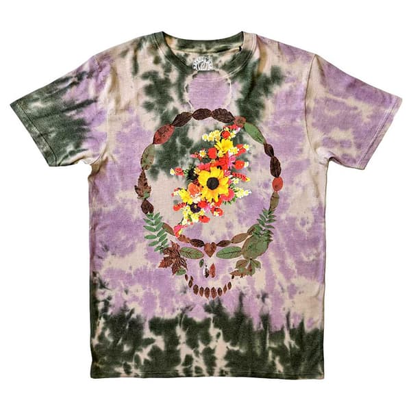 Grateful Dead Dead Leaves And Bouquet Dye Wash T Shirt