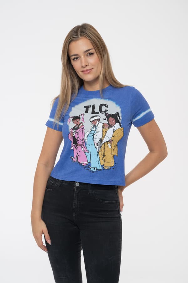 TLC Cartoon Group logo Crop Top T Shirt