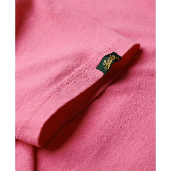 Superdry Varsity Flocked Fitted T-shirt Med Korta ärmar Rosa S Kvinna