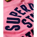 Miniatyrbild 6 av 6: Superdry Varsity Flocked Fitted T-shirt Med Korta ärmar Rosa S Kvinna