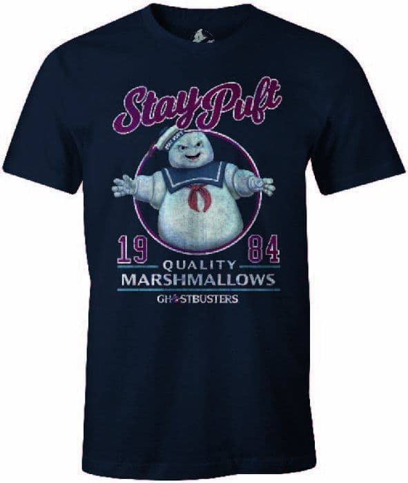 T-shirt herr Ghostbusters Stay Puft korta ärmar mörkblå - Ghostbusters - Stay Puft - Vanlig - Herr